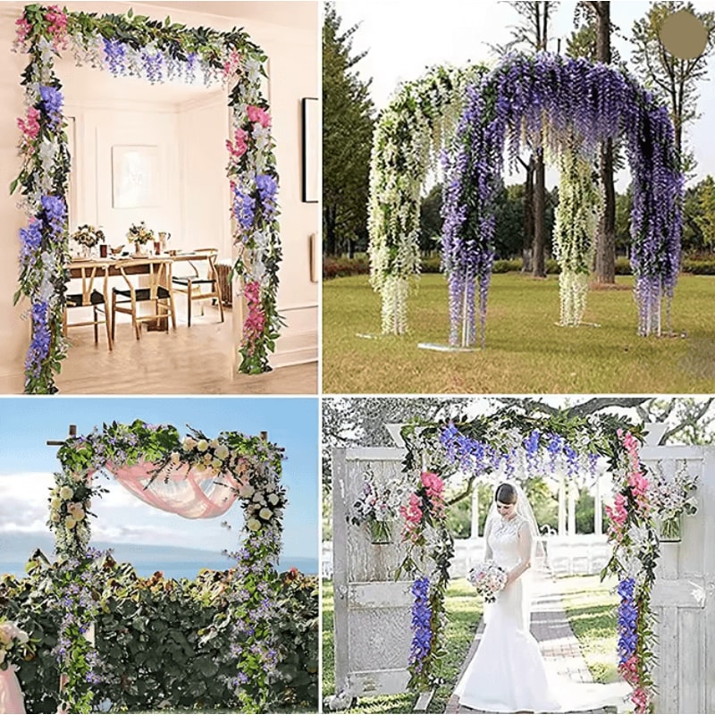Artificial Wisteria Hanging Garland Vine 2