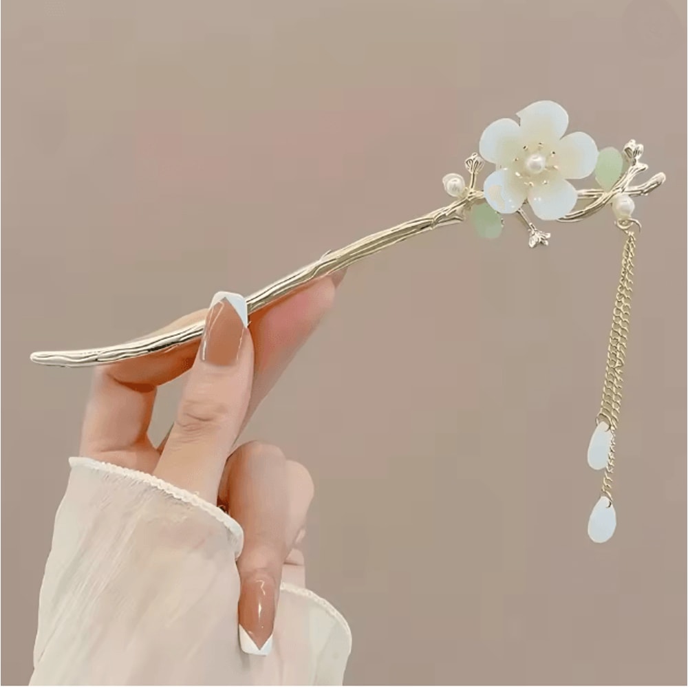 Vintage Floral Tassel Hair Stick 6