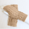 Chunky Knit Faux Wool Fingerless Gloves 10