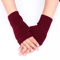 Chunky Knit Faux Wool Fingerless Gloves 14