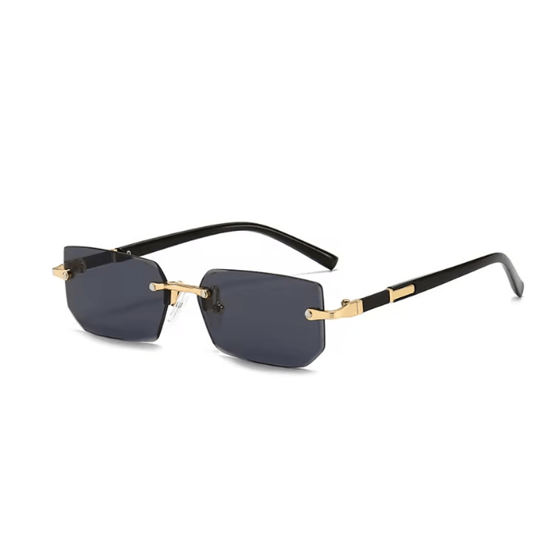 Rimless Rectangle Unisex Sunglasses 0