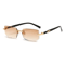 Rimless Rectangle Unisex Sunglasses 9