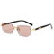 Rimless Rectangle Unisex Sunglasses 15