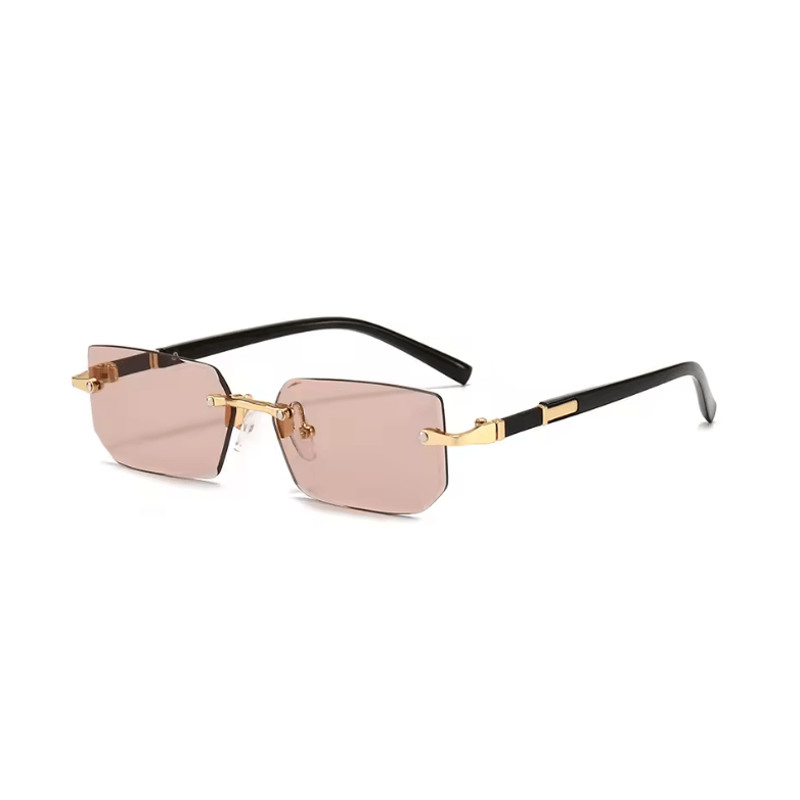 Rimless Rectangle Unisex Sunglasses 15