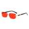 Rimless Rectangle Unisex Sunglasses 5
