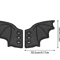 Bling Bat Wing Sneaker Charms Embroidered DIY Shoe Accessory 4
