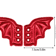 Bling Bat Wing Sneaker Charms Embroidered DIY Shoe Accessory 9