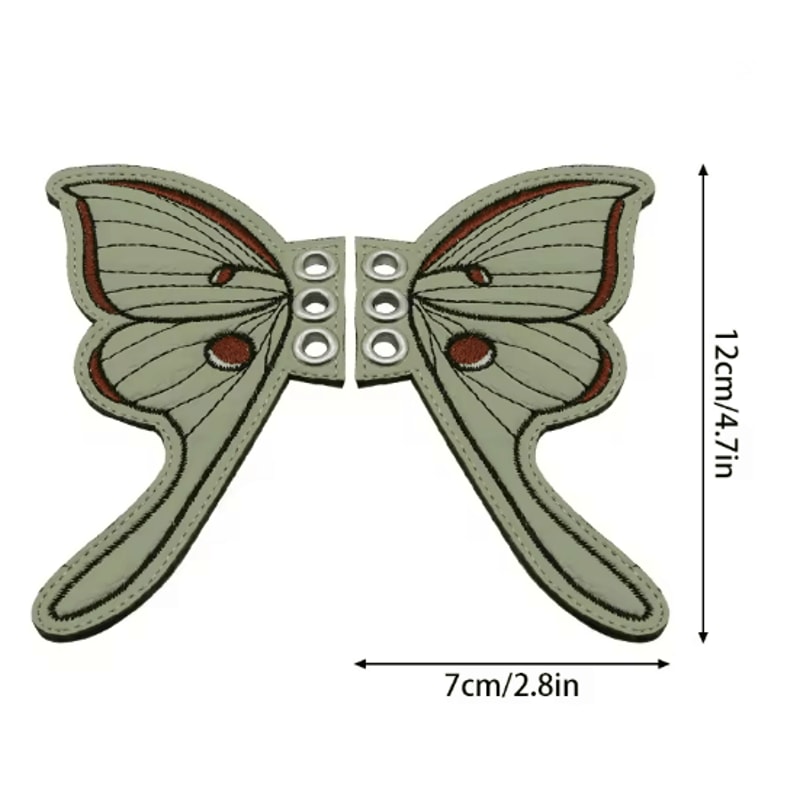 Bling Bat Wing Sneaker Charms Embroidered DIY Shoe Accessory 15