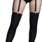 SilkGlam Adjustable Thigh High Stockings Garter Belt Set 1