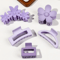 FlexiHold Mixed Shape Strong Grip Hair Claw Clips Set 4