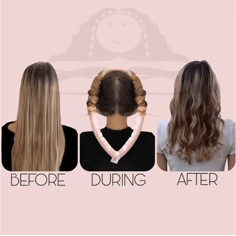 CurlSoft Heatless Curl Rod Headband 2