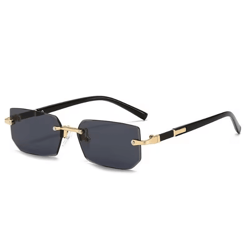 retrocut rimless sunglasses