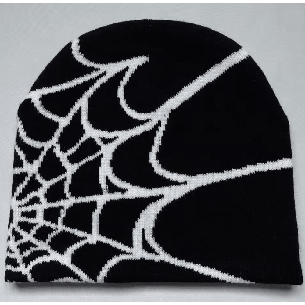 WebTrend Y2K Spider Web Knit Hat 4
