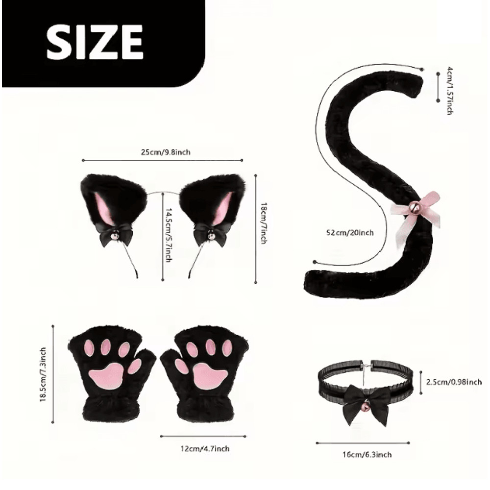 CutePaws Winter Cat Costume Set 1