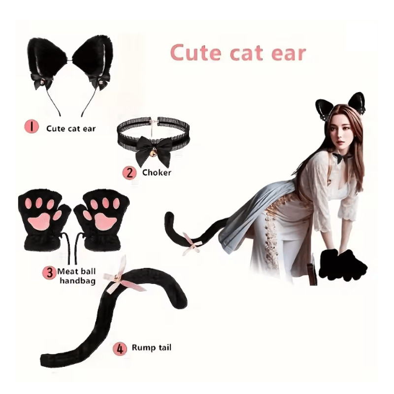 CutePaws Winter Cat Costume Set 3