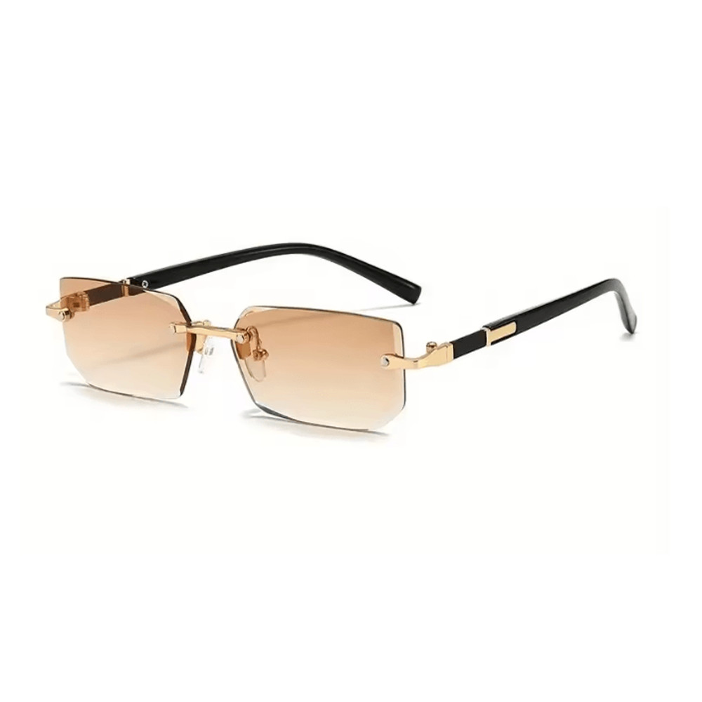 ClearEdge Rimless Rectangle Sunglasses 4