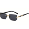ClearEdge Rimless Rectangle Sunglasses 5