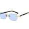 ClearEdge Rimless Rectangle Sunglasses 6