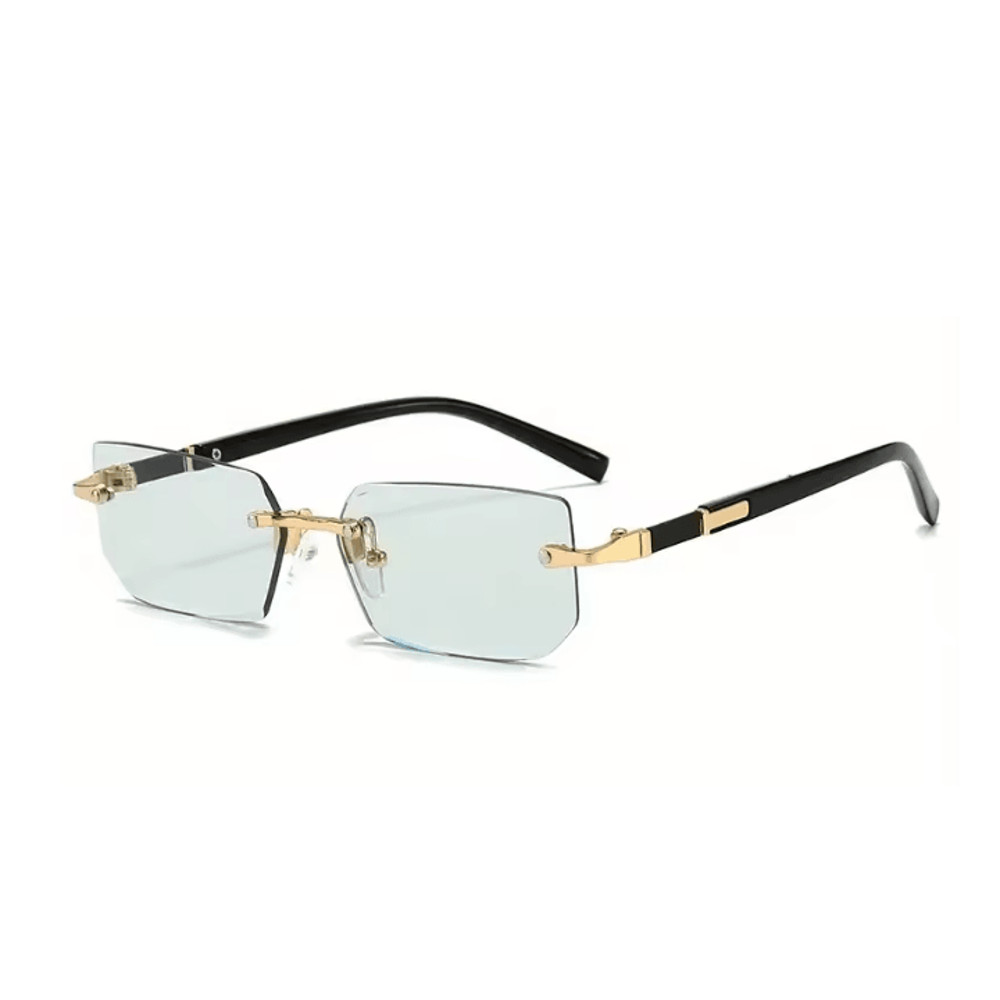 ClearEdge Rimless Rectangle Sunglasses 7