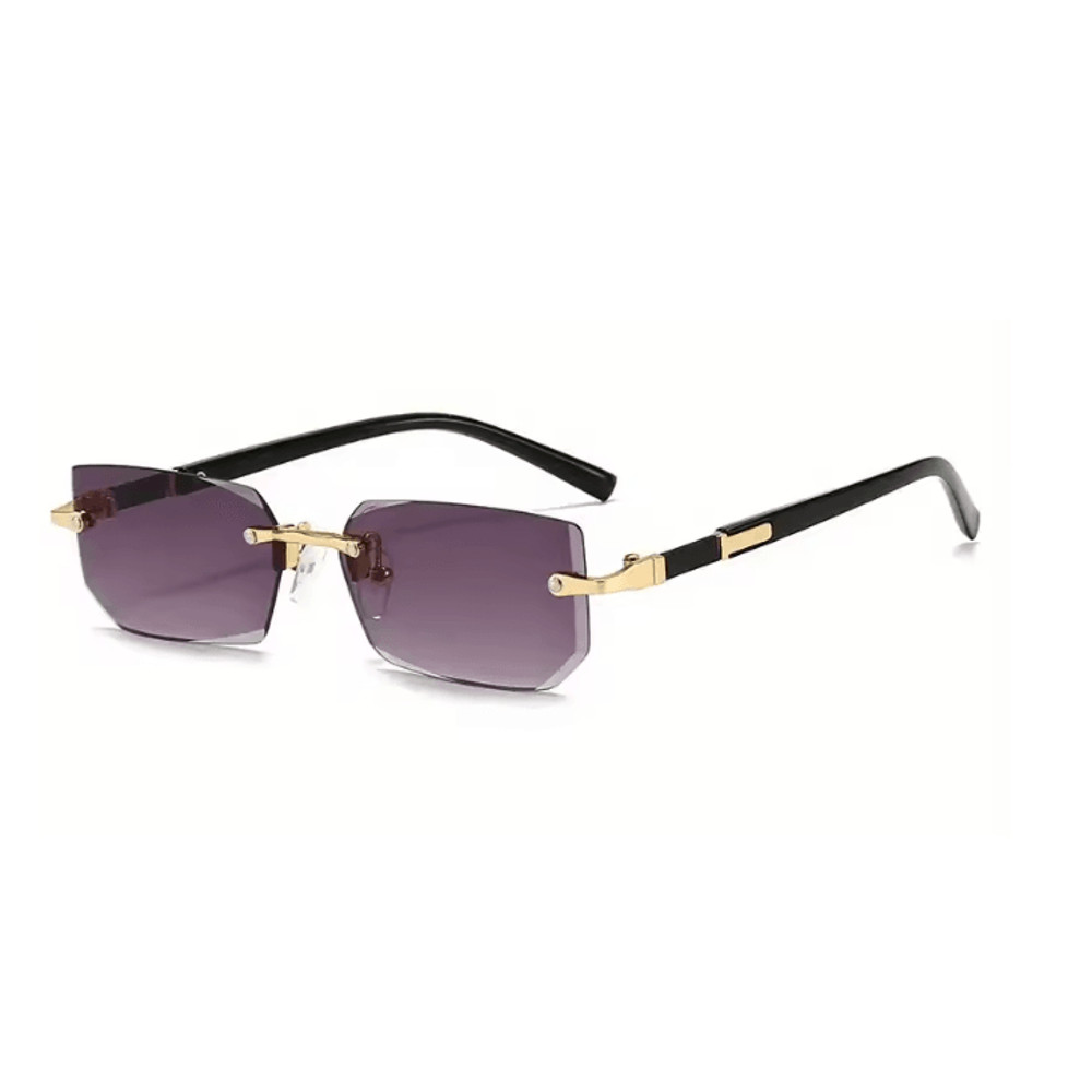 ClearEdge Rimless Rectangle Sunglasses 8