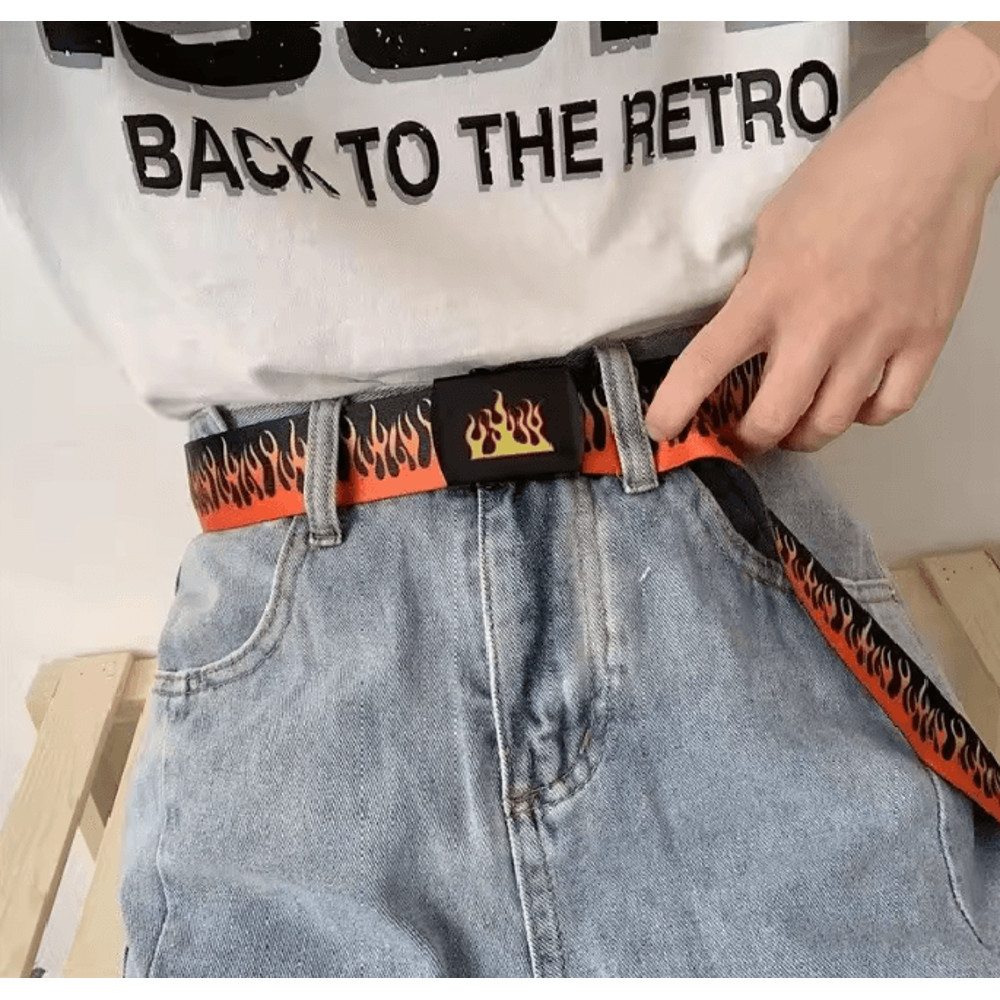Flamestep Punk Style Belt 2