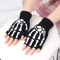 Glowbone Skull Fingerless Gloves 1
