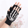 Glowbone Skull Fingerless Gloves 4