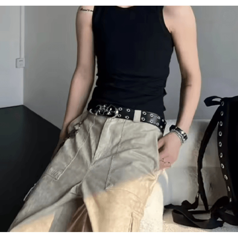 Hollowcore Y2K Punk Leather Belt 1