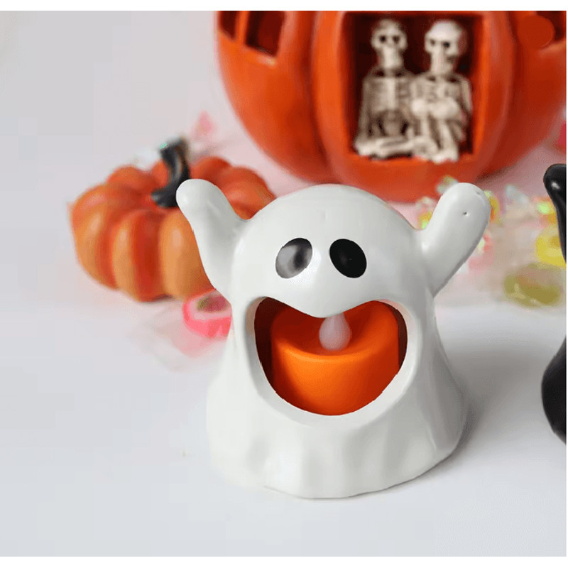 Kawaii Ghost LED Candle Light 4
