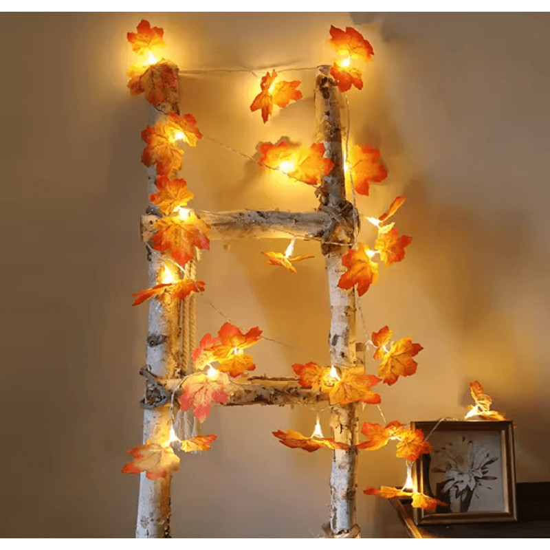 Maple Leaf LED Fall String Lights 1