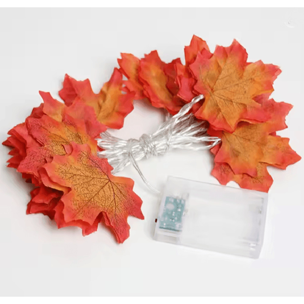 Maple Leaf LED Fall String Lights 5