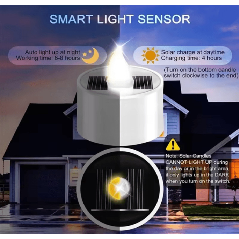 Solar Flameless Outdoor Candle Light 3