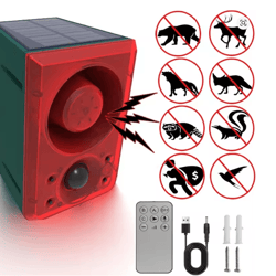 solar motion alarm security light