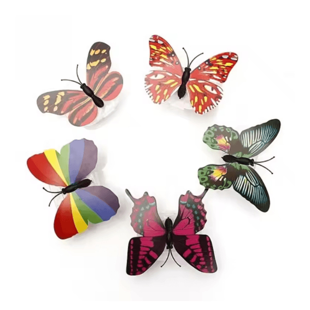 LED Colorful Butterfly Magnet Night Light 5