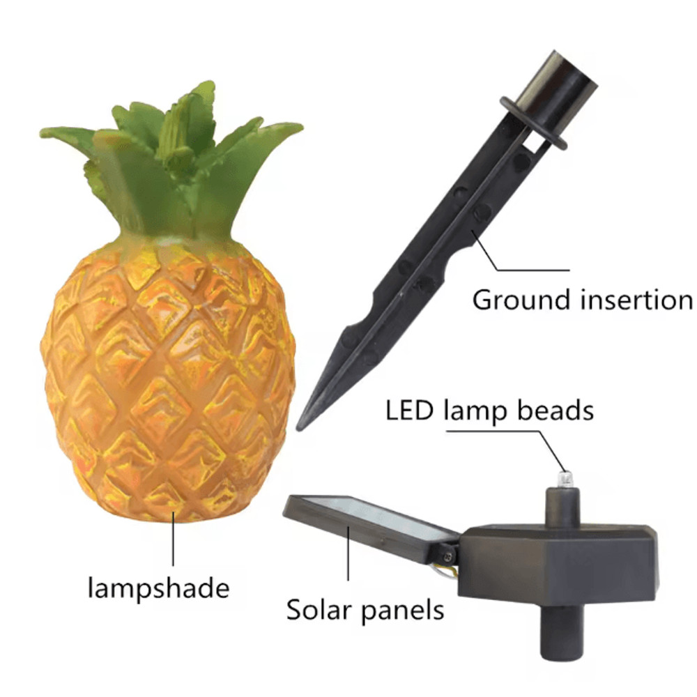 Solar Pineapple Cactus Garden Light 4