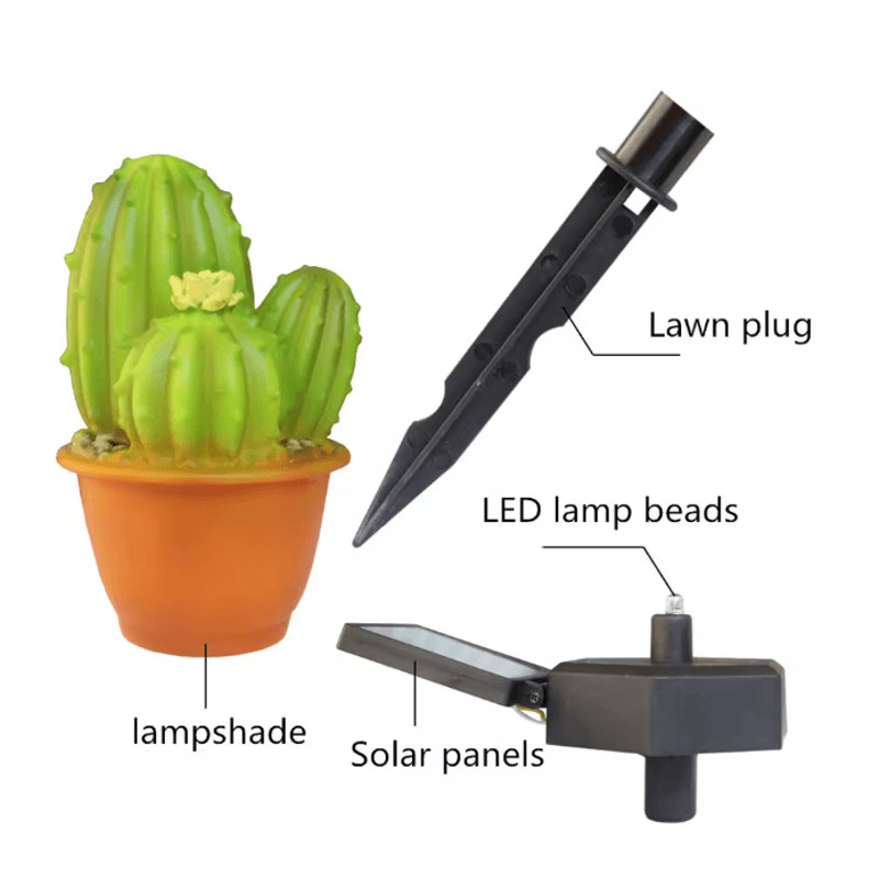 Solar Pineapple Cactus Garden Light 5