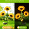 Solar Sunflower Garden Light 2