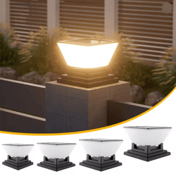 solar post cap garden light