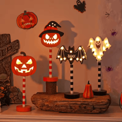 halloween pumpkin ghost led night light