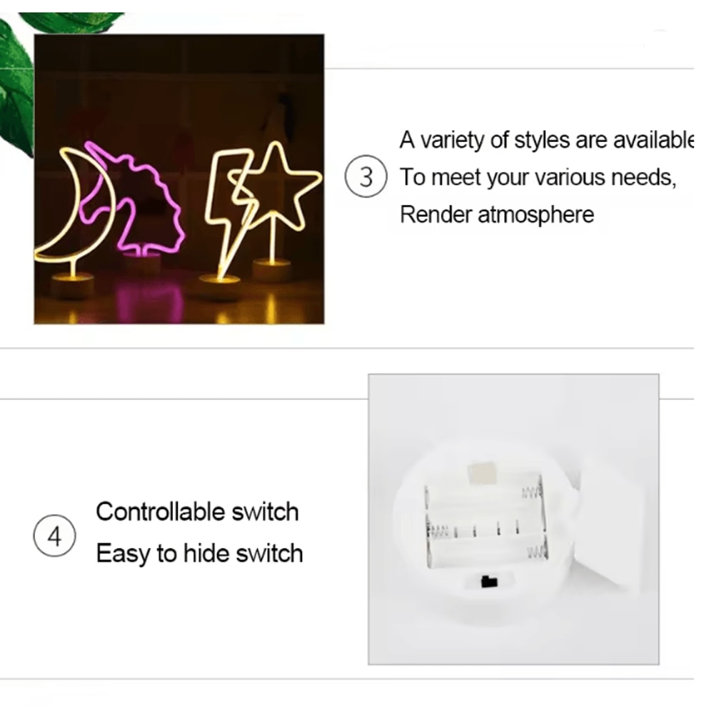 Rainbow Neon LED Night Light 3