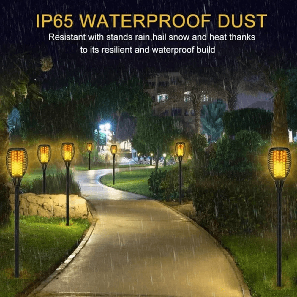 Solar Flame Torch Landscape Light 0