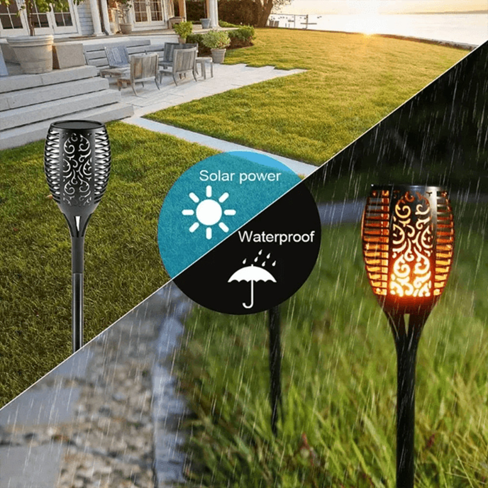 Solar Flame Torch Landscape Light 1