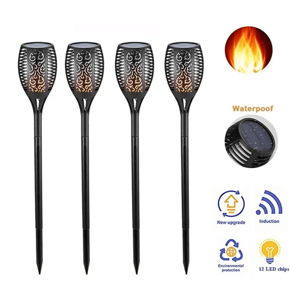 Solar Flame Torch Landscape Light 3