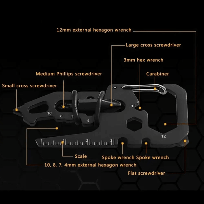 Stainless Steel Carabiner Bottle Opener Clip 2
