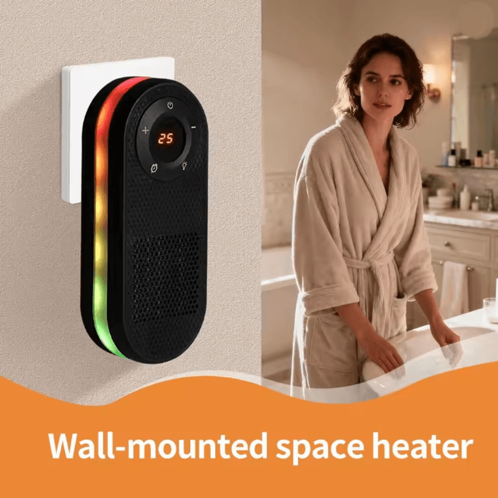 Rotatable Plug In Electric Heater With Remote Control 1