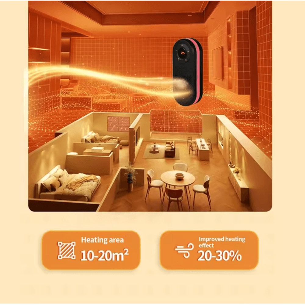 Rotatable Plug In Electric Heater With Remote Control 3