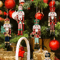 Nutcracker Holiday Wooden Decor Set 12 Pack 2