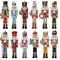 Nutcracker Holiday Wooden Decor Set 12 Pack 4