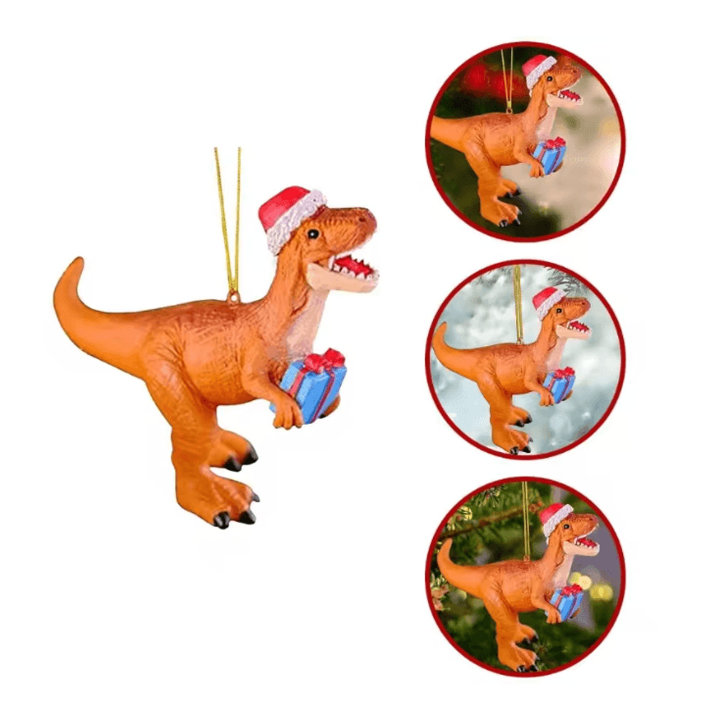 Dinosaur Christmas Tree Hanging Ornament 1