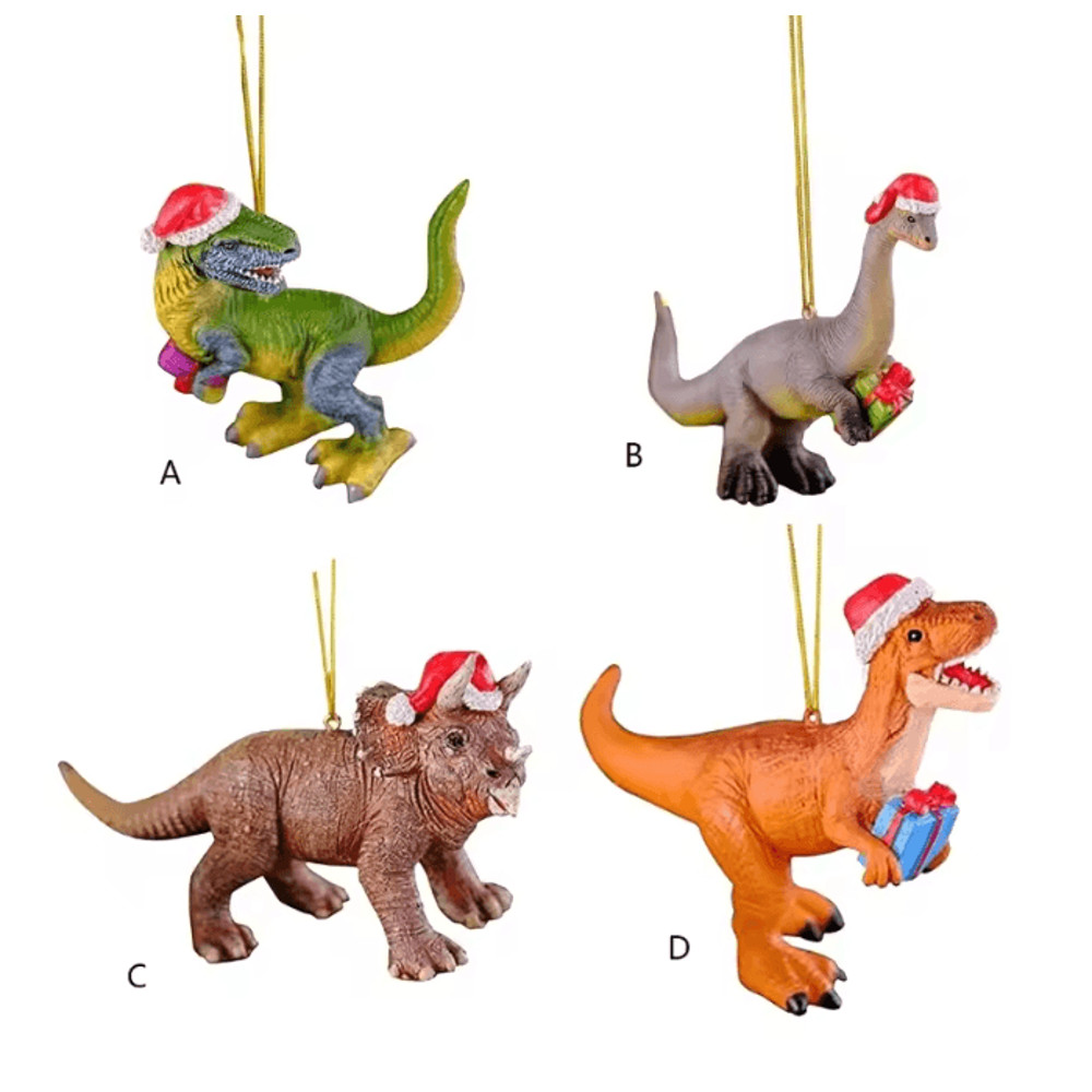 Dinosaur Christmas Tree Hanging Ornament 2